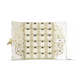 Boîte de calendrier de l'avent personnalisée 2O26 EM avec logo, coffret cadeau cosmétique, emballage de compte à rebours de beauté vide pour 24 jours, boîte d'emballage de parfum - Product Image 1