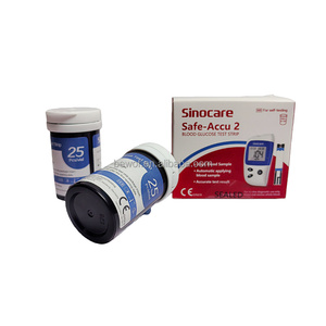 Tiras Reactivas para <span class=keywords><strong>Medidor</strong></span> <span class=keywords><strong>de</strong></span> <span class=keywords><strong>Glucosa</strong></span> Safe Accu2 <span class=keywords><strong>Sinocare</strong></span> - Product Image 1