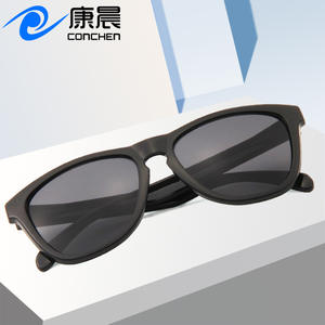 Gafas de sol unisex Conchen, montura negra de PC, protección UV400 para sol, pesca, viajes, conducción, atuendos de moda. - Product Image 2