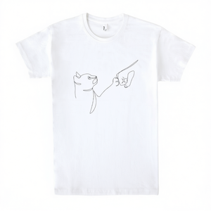 Paw Five By Explicitdesign T-shirt bianca unisex per adulti taglia piccola media grande extra large - Product Image 2