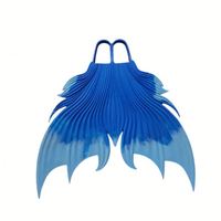 Nouveau caoutchouc coloré large lame sirène palmes de plongée confortable palmes de plongée palmes de natation enfants adultes