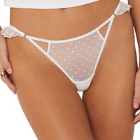 2024 nouveau Logo personnalisé femmes culottes Sexy Transparent string respirant confortable dentelle g-sting femmes sous-vêtements
