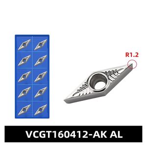 Vcgt160404-Ak H01 personalizzabile di alta qualità a controllo numerico in alluminio carburo cementato lama d'argento realizzata in carburo di tungsteno - Product Image 5