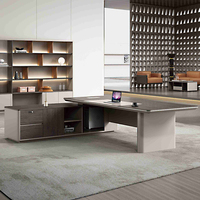 Bureau de direction modulaire en bois JIBAN J-K602 au design moderne et luxueux, avec tiroirs de rangement, fabriqué en Chine, garantie 3 ans