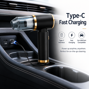 15KPa Brushless Cordless Handheld Vacuum Cleaner 4 in 1 Car Air Duster Blower Inflator Vacuum <b>Pump</b> Type-C Rechargeable OEM ODM - Product Image 5