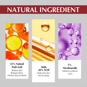 Etiqueta privada fruta natural ácido 20% VCIP niacinamida blanqueamiento brillo hidratante Gel de ducha Perfume lavado corporal máscara <span class=keywords><strong>para</strong></span> <span class=keywords><strong>dormir</strong></span> - Product Image 3