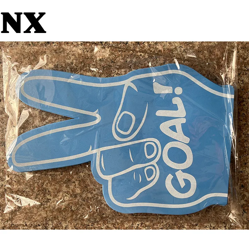 NX Fábrica Atacado Personalizado Logotipo Impressão Cheering Luvas EVA Espuma Dedo Mão Clapper Luva para Jogos