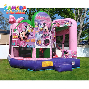 Château gonflable <span class=keywords><strong>Mickey</strong></span> et Minnie Mouse / Structure gonflable <span class=keywords><strong>de</strong></span> saut et <span class=keywords><strong>de</strong></span> rebondissement / Combo château gonflable avec toboggan pour écoles et fêtes - Product Image 2