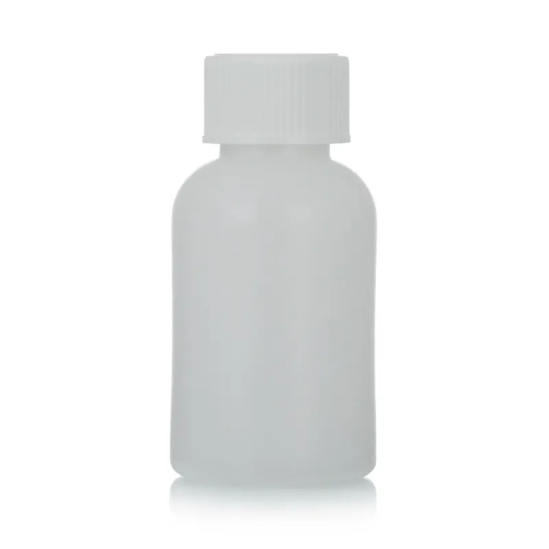 Garrafa de plástico para líquido PP branco de tamanhos diferentes, garrafa de plástico para líquido oral, produto de venda por atacado