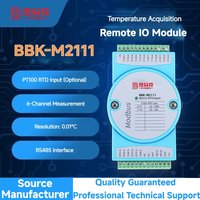 Sensor de temperatura Rtd PT100/PT1000 Módulo IO remoto de adquisición de temperatura con interfaz RS485/Ethernet