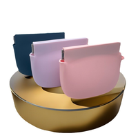 Porte-monnaie en silicone de qualité alimentaire, étanche, avec fermeture éclair, mini pochette portable pour pièces de monnaie, clés, cosmétiques, collations, usage quotidien en extérieur