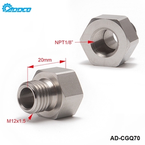 ADDCO M12x1.5 Männlich bis 1/8'' NPT Weiblich Boostgauge <span class=keywords><strong>Sensor</strong></span> Absender Adapter Reduktor <span class=keywords><strong>S</strong></span>.<span class=keywords><strong>S</strong></span> Öl- und Wassertemperatur-<span class=keywords><strong>Sensor</strong></span> AD-CGQ70 - Product Image 2