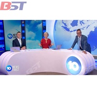 Personnaliser l'équipement de diffusion en direct lumière LED TV bureau de nouvelles en ligne en direct studio table de bureau