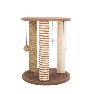 Venta al por mayor personalizado <span class=keywords><strong>gato</strong></span> <span class=keywords><strong>rascador</strong></span> árbol <span class=keywords><strong>rascador</strong></span> sisal mascota casa juego condominio lujo pequeño <span class=keywords><strong>gato</strong></span> árbol torre con bolas - Product Image 2