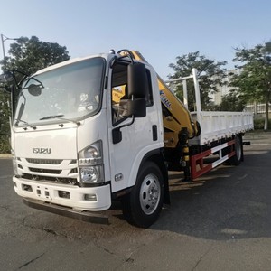 Camion léger Isuzu 4x2 neuf de 4 à 5 tonnes avec grue à bras pliable, camion de transport de marchandises, grue montée sur camion - Product Image 3