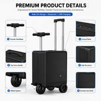 Vente en gros usine : Valise scooter électrique 20 pouces avec cabine, capacité 150 kg, Bluetooth et chargement USB