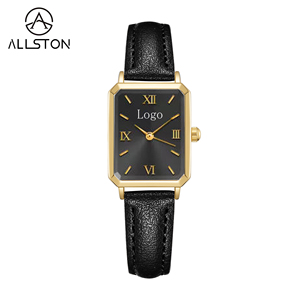 <span class=keywords><strong>Reloj</strong></span> de Lujo para <span class=keywords><strong>Mujer</strong></span>, Caja de Aleación de Cuarzo, Correa de Acero Inoxidable, Esfera con Manecillas Doradas, Resistente al Agua 3BAR, Estilo Antiguo, Minimalista y Moderno - Product Image 1