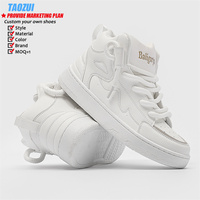 2025 Designer personnalisé pur blanc haut marque Logo baskets mode tendance classique vente chaude chaussures de basket-ball personnalisées pour hommes
