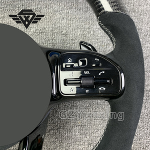 <span class=keywords><strong>Volant</strong></span> personnalisé en fibre de carbone avec lumière LED pour Mercedes Benz W176 W204 W212 W205 W207 <span class=keywords><strong>W208</strong></span> W463 CLS63 E63 AMG C200 C43 - Product Image 3