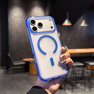เคสใสกึ่งด้านแบบแม่เหล็ก TPU+PC สำหรับ iPhone 18 18 Pro Max, เคส iPhone 18 Pro Max ทำจากโพลีโพรพิลีน - Product Image 5
