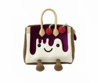 Sac à main en peluche Smiley personnalisé OEM, nouvelle collection hiver, marque de créateur, pour femme, Noël