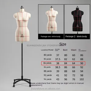 Factory White Half Body Sewing Woman Mannequin Window Clothes Display Dressmaker Tailoring Dummy Manikin