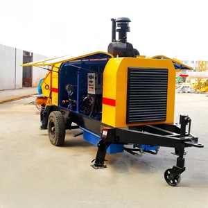 Bomba de Concreto Montada en Remolque de Fábrica JIUHE, Maquinaria de Potencia con Motor Diésel, Bomba de Concreto Móvil Portátil en Venta - Product Image 5