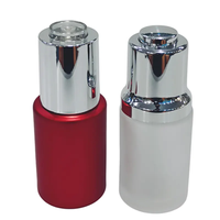Flacon compte-gouttes de sérum en verre blanc rose bleu de 15ml 30ml de couleur personnalisée pour emballage cosmétique