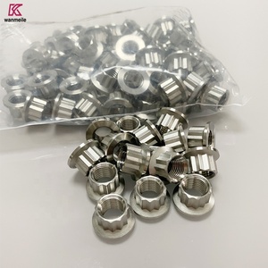 Tuerca/Perno de Brida de <span class=keywords><strong>12</strong></span> Puntas de Titanio Pulido para Aplicaciones Automotrices, Sanitarias y Mineras - Product Image 3