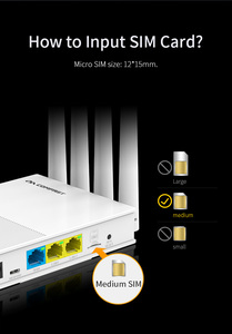 Routeur Wifi 3g 4g COMFAST adapté avec emplacement pour carte SIM, routeur 4g Wifi 4g - Product Image 4