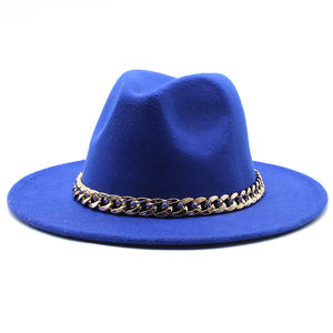 2025 nuevo estilo británico Tie-Dye fieltro Fedora-Sombrero cálido de ala ancha plana para fiesta y viaje - Product Image 1