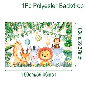 <span class=keywords><strong>Toile</strong></span> <span class=keywords><strong>de</strong></span> <span class=keywords><strong>fond</strong></span> thème sirène, jungle, animaux pour <span class=keywords><strong>anniversaire</strong></span>, fête des pères, décoration <span class=keywords><strong>de</strong></span> fête pour enfants et adultes, bannière - Product Image 6