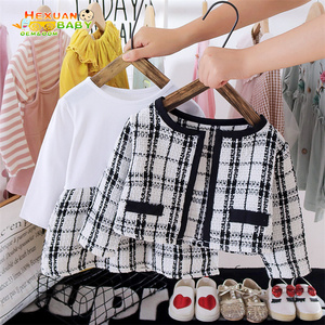 Conjunto <span class=keywords><strong>de</strong></span> <span class=keywords><strong>Ropa</strong></span> <span class=keywords><strong>de</strong></span> 2 Piezas para Bebé Niña <span class=keywords><strong>de</strong></span> Otoño Invierno para Fiestas, Abrigo <span class=keywords><strong>de</strong></span> Cuadros y Vestido Tutú <span class=keywords><strong>de</strong></span> Moda para Desfile - Product Image 4