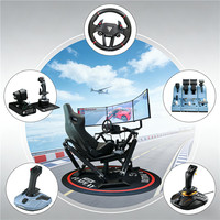 Plataforma de Movimiento de Simulación de Vuelo 6DOF Personalizada al por Mayor, Compatible con el Software Simhub Flypt, Equipo de Experiencia de Vuelo VR