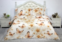 Parure de lit imprimée en 3D à ultrasons, motif floral tournesol en microfibre douce, légère et respirante, idéale pour l'été