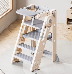 VSUCH Tabouret d'apprentissage pour enfants, chaise d'alimentation pliable multifonction pour bébé, table à manger et chaise haute - Product Image 1