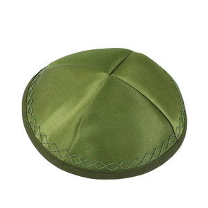 Chapeaux juifs authentiques à bord rond de style occidental en gros avec broderie délicate et texture fine - Product Image 6