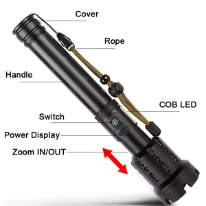Mạnh mẽ không thấm nước Zoomable Sạc <span class=keywords><strong>Led</strong></span> đèn pin 3 chế độ Tactical <span class=keywords><strong>LED</strong></span> Torch <span class=keywords><strong>Led</strong></span> đèn pin cho cắm trại ngoài trời - Product Image 3