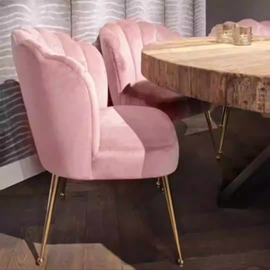 Home Dining Room Furniture Wholesale Restaurant <strong>Chairs</strong> Wing Occasional Sofa <strong>Chair</strong> <strong>Scallop</strong> Shell Dining <strong>Chair</strong> With Gold Metal Leg - Product Image 2