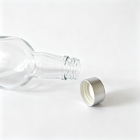 Bouteille en verre transparent de qualité supérieure pour spiritueux, avec bouchon à vis en aluminium, personnalisable avec logo, pour vodka, whisky et autres spiritueux – Vente en gros usine