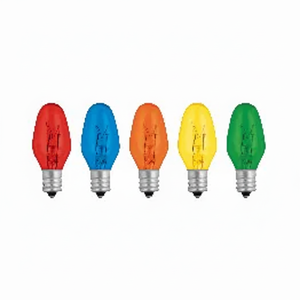 1 scatola di unità con 50 lampadine a incandescenza colorate E12 base 7.5W - Product Image 1