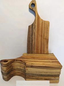 <span class=keywords><strong>Planche</strong></span> à découper ronde en bois de camphre avec poignée LOGO personnalisé - Product Image 6