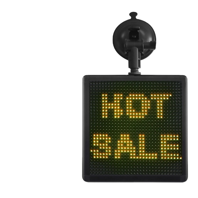 P5-32x32 Fun Screen Graphic Animation Gif Car Display DIY Drawing 12v Led Car Message Sign
