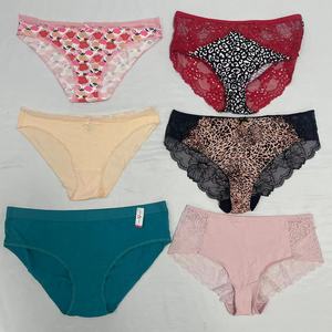 Venta al por mayor Mix Lace Panties Ropa interior de mujer 2024 Tallas grandes Algodón Calcinha <span class=keywords><strong>Com</strong></span> Cintura Alta Calzoncillos sin costuras para mujer-P - Product Image 1