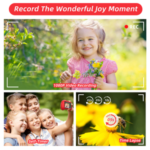 Cámara HD con Temática de Santa Claus para Niños, Grabación de Video 1080P y Fotos Creativas para Jóvenes Fotógrafos, Incluye Tarjeta SD - Product Image 5