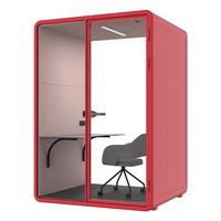 Cabine de bureau modulaire insonorisée en aluminium moderne pour hôtel, cabine de chant et de karaoké, espace de bureau silencieux