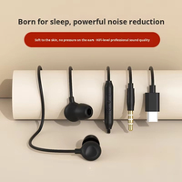 Écouteurs intra-auriculaires filaires confortables avec prise jack 3,5 mm, embouts en silicone, câble de 1,2 m, non-réducteurs de bruit, pour le sommeil, compatibles OEM/ODM