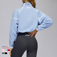 FANCO haute qualité automne hiver manteau col montant fermeture éclair femmes coupe-vent chaud polaire course Sport veste avec polaire