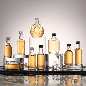 Logo <strong>Custom</strong> 50ml 100ml Wholesale Empty <strong>Mini</strong> Liquor Glass Shot <strong>Bottles</strong> With Aluminum Cap for Liquor - Product Image 3