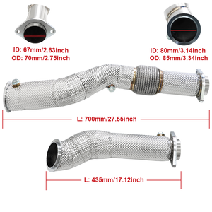 Tubo de Escape de Acero Inoxidable 304 para <span class=keywords><strong>BMW</strong></span> 2019-2024 S58 <span class=keywords><strong>M3</strong></span> M4 G80 G82 G83 G87 S58 3.0T - Product Image 6